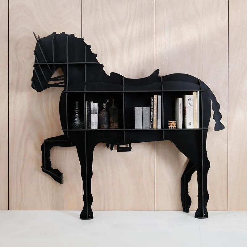 Ma Creative  Light Luxury Household Bookcase Shelf Sofa Side Cabinet Entrance Living Room Partition Cabinet Display Cabinet