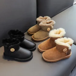 Kid Snow Boot Boy Thick Cotton Shoe Girl Soft Soled Cotton Boot Waterproof Toddler Girl Shoe Sapato Infantil Menina Угги Детские