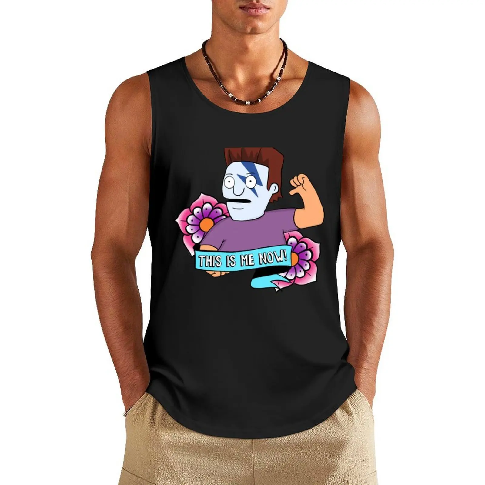 

Gene Bowie Belcher Tank Top anime top Men's clothes Men's t-shirts