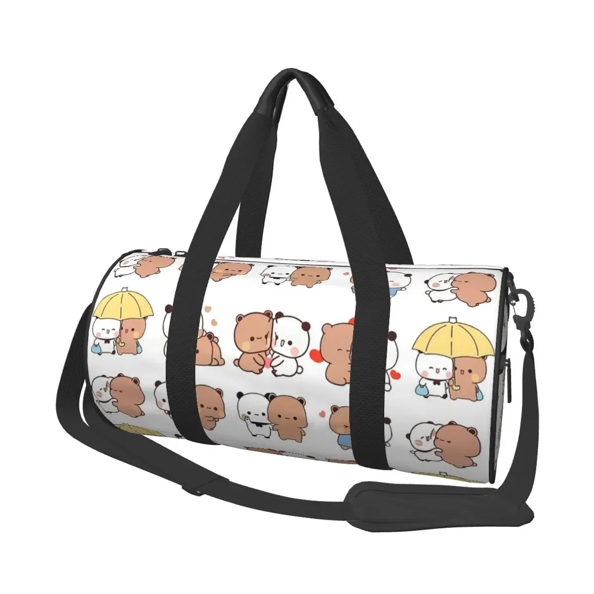 Bubu Dudu Bear And Panda Large Duffle Gym Bag Multi-Functional Duffle Travel Bags Handbags Fitness bag
