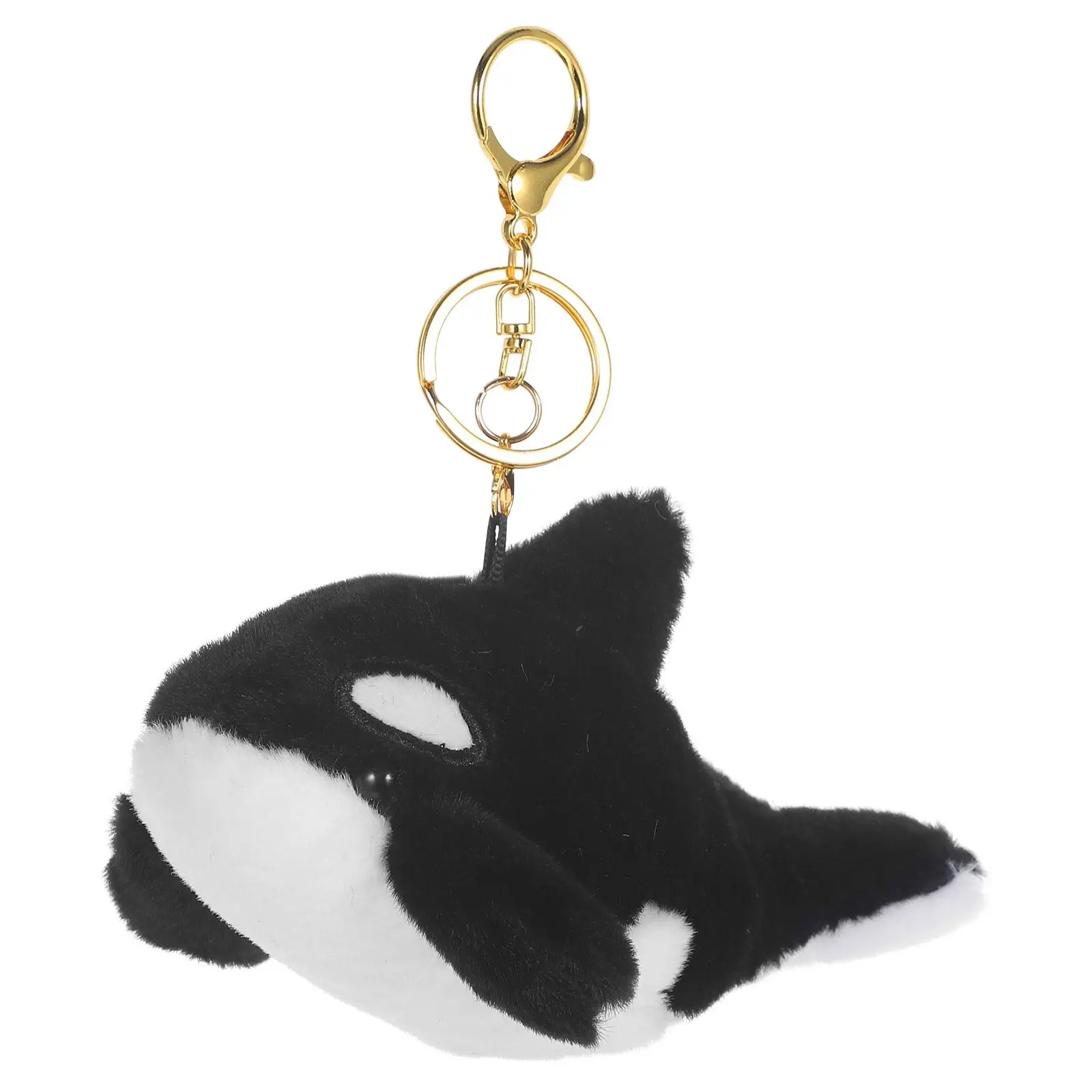 Killer Whale Keychain Cartoon Bag Hanging Pendants Stuffed Animal Keyring Backpack Lovely Plush Cute For Backpacks Gift Rings