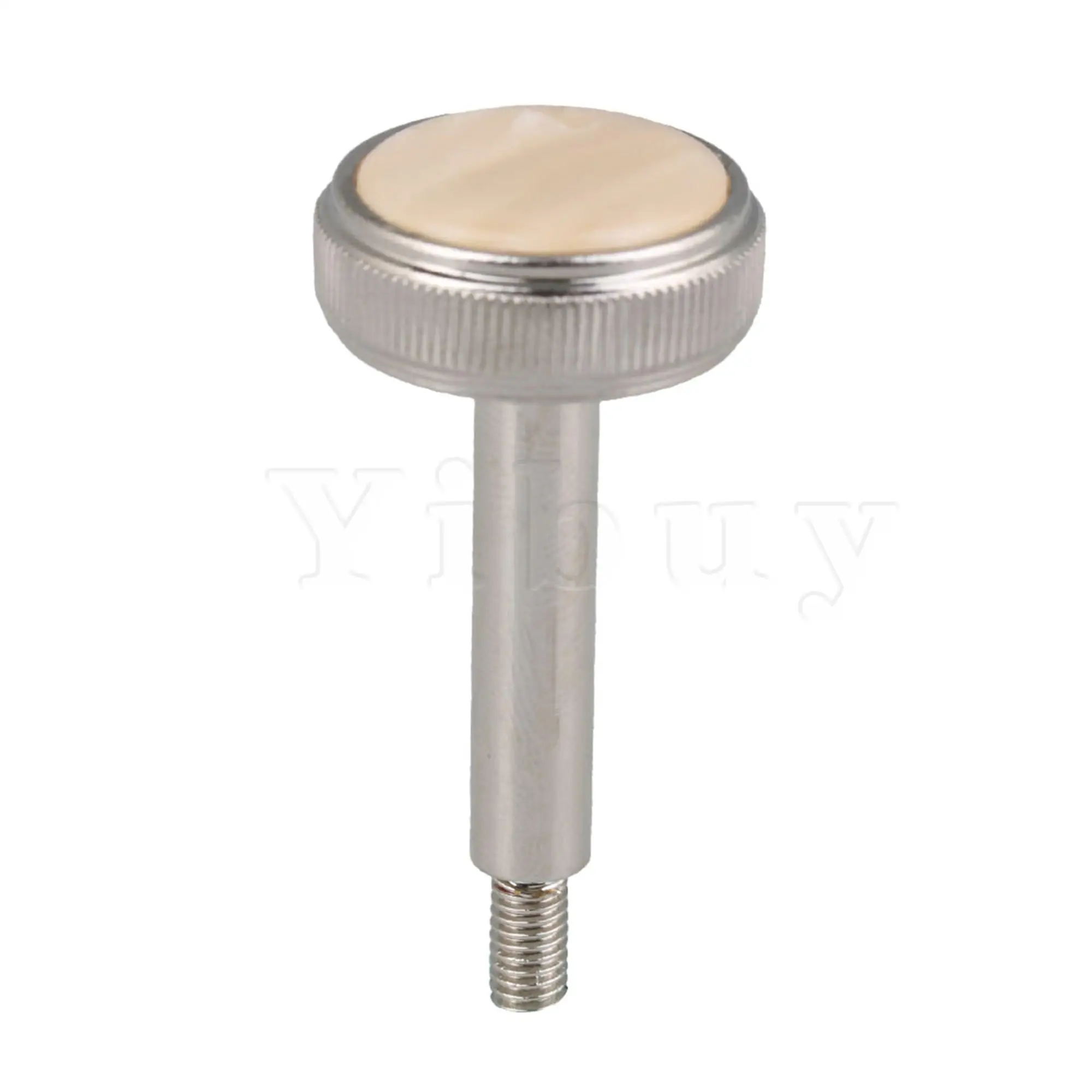 Yibuy 3pcs Euphonium Valve Finger Button Brass Nickel Plated Replacement Part