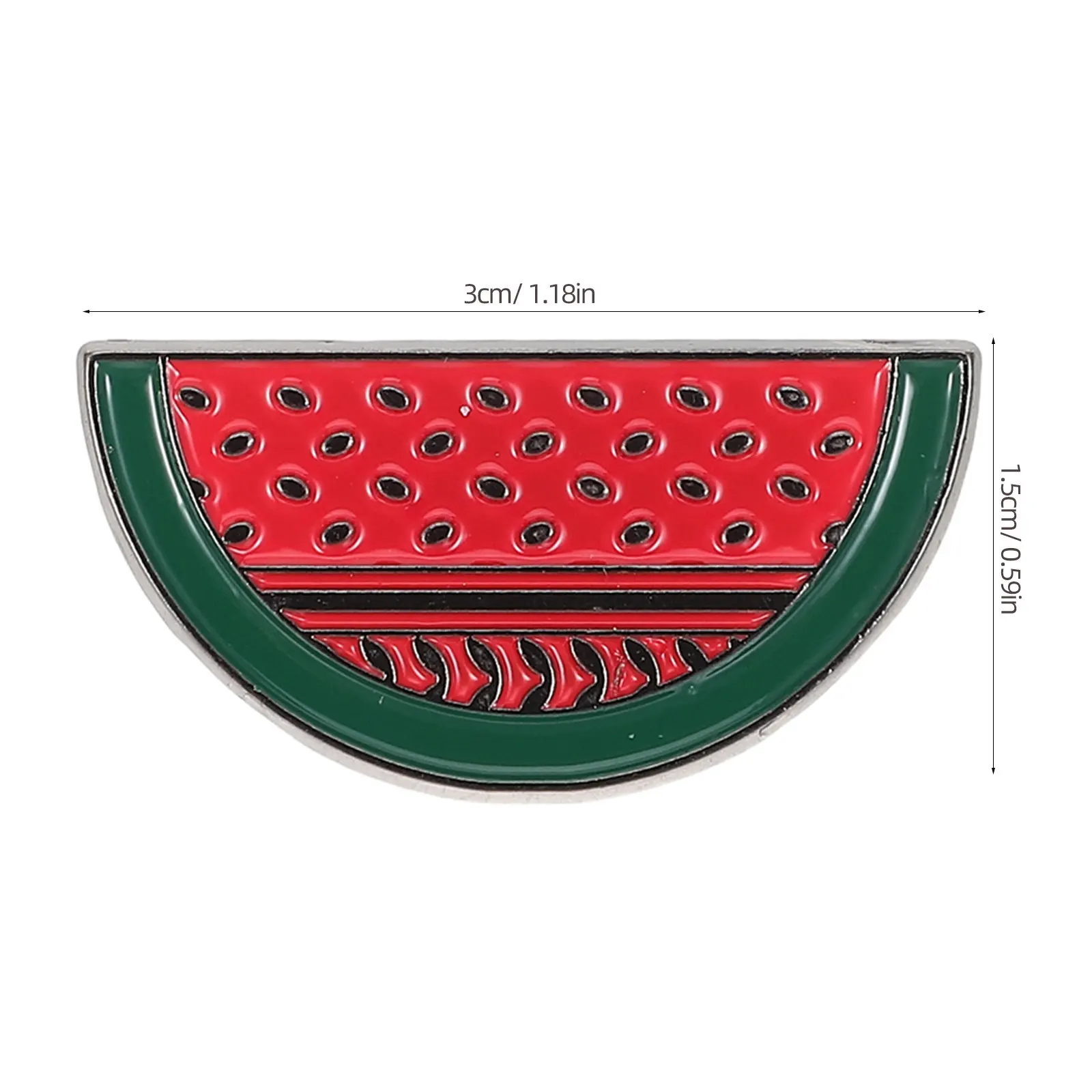 10Pcs Watermelon Brooch Cartoon Lapel Pin for Clothes Hats Bags Cute Fruit Pins Sweater Shawl Scarf Clips Wedding Party