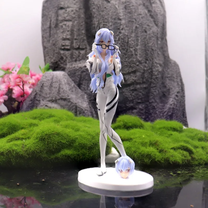 23CM Neon Genesis Evangelion Anime Girl Figures Queen Ayanami Rei New Form Action Figure Kids Toys Figurines Model Doll Gifts