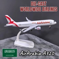 Metal Diecast Aircraft Model 7.5 Inches Scale Boeing Airbus ATR Concorde 320 737 C919 Replica Aviation Miniature Art Kid Boy Toy