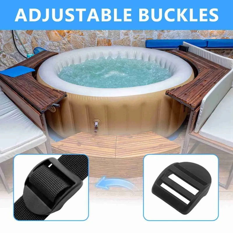 【CHRISTMAS 】4 Sets Spa Hot Tub Cover Clips,Hot Tub Lid Lock Set,Spa Cover Clips For Hot Tubs And Hot Springs