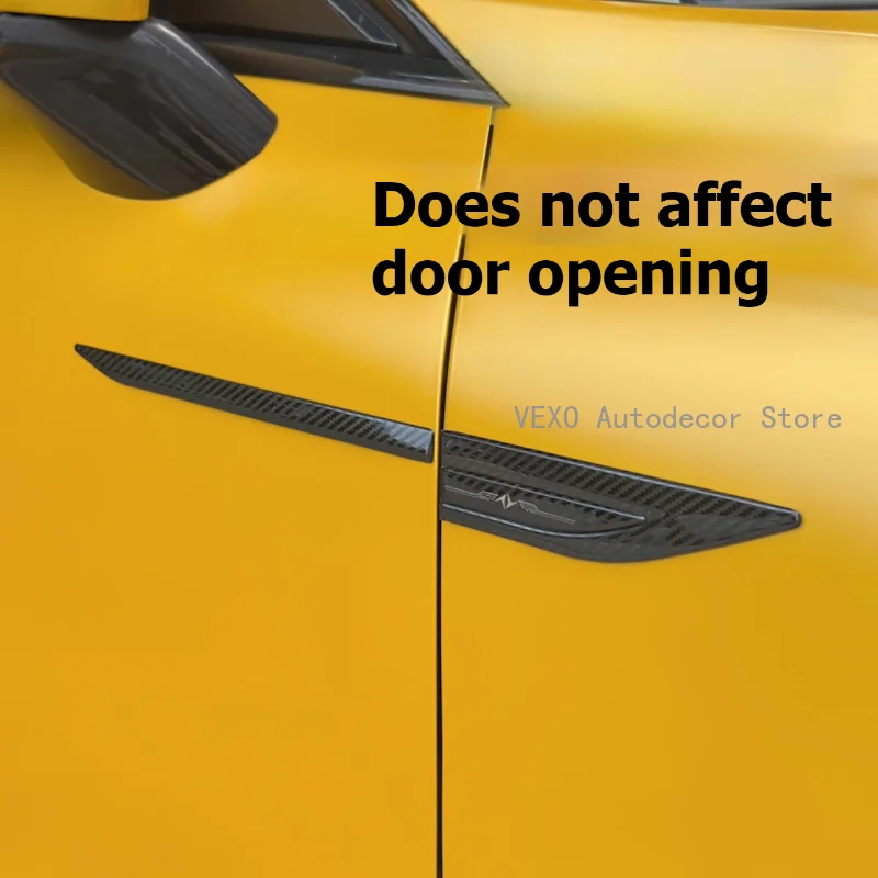 4pcs Side Fenders Trim Sticker for Dongfeng Eπ007 Eπ008 Car Front Fender Side Grill 3D Metal Door Upper Molding Trim Accessories