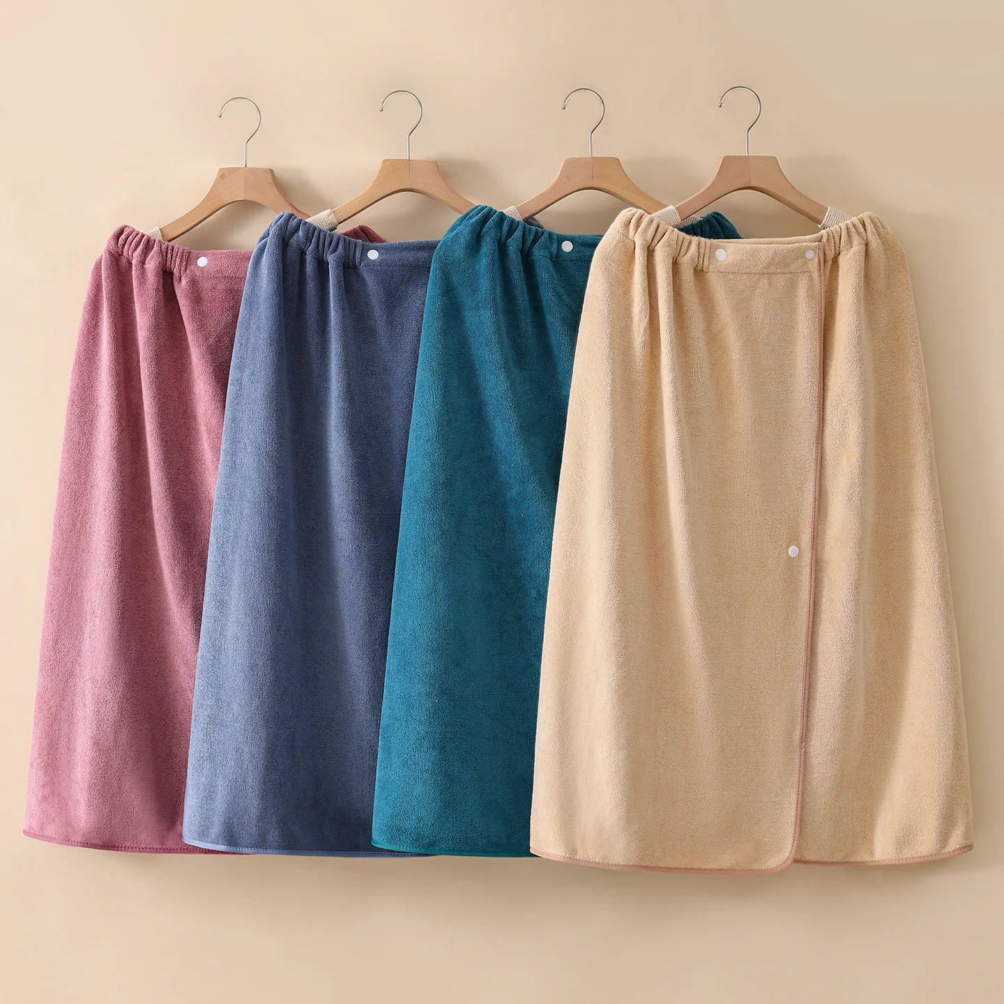 Fiber Bath Robe for Home Use, Chest-Wrapping Adult Bathrobe Soft and Thick Absorbent Towel That Does Not Shed Fibers