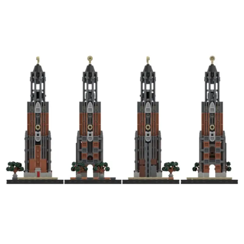 MOC-185023 340 pièces Architecture moderne bricolage petite assemblage de particules bloc de construction jouet modèle cadeau