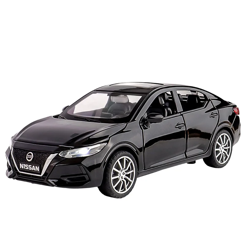 1:32 PATROL SYLPHY Car Model Toys Alloy Diecast Sound Light Doors Opened Pull Back Rubber Tires Ornament Gift