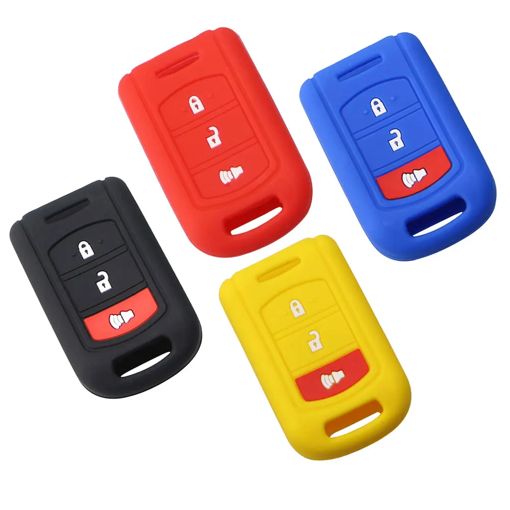 Silicone Key Case for Toyota Prius 20 RAV4 Camry 70 CHR C-HR Corolla Cover 3 Button Remote Key Holder Car Cover 2018 2019 2020