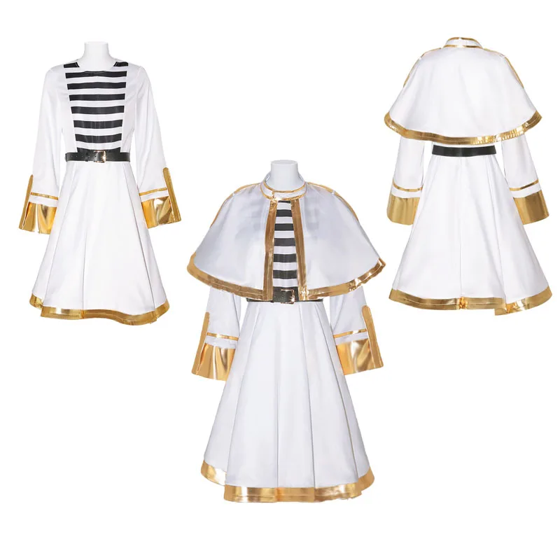 

Female Dress Anime Frieren Beyond Journey's End Frieren Cosplay Costume Women Cape Belt Outfits Halloween Carnival Party Suit