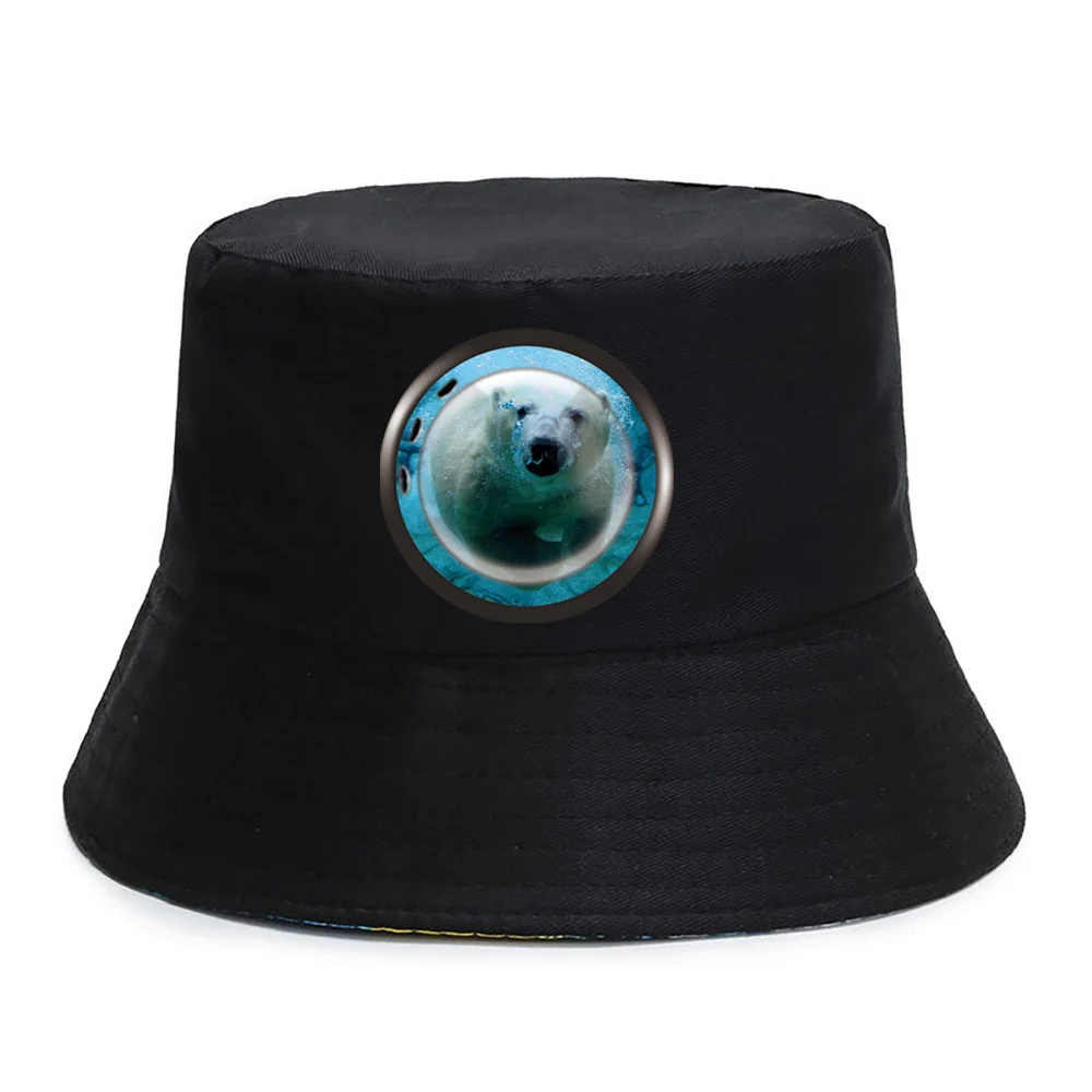 Reversible Fisherman Caps Women Ricard Bucket Hats Men Fishing Hat Bob Femme Gorro Panama Hat Hawaii Beach Caps Window Series