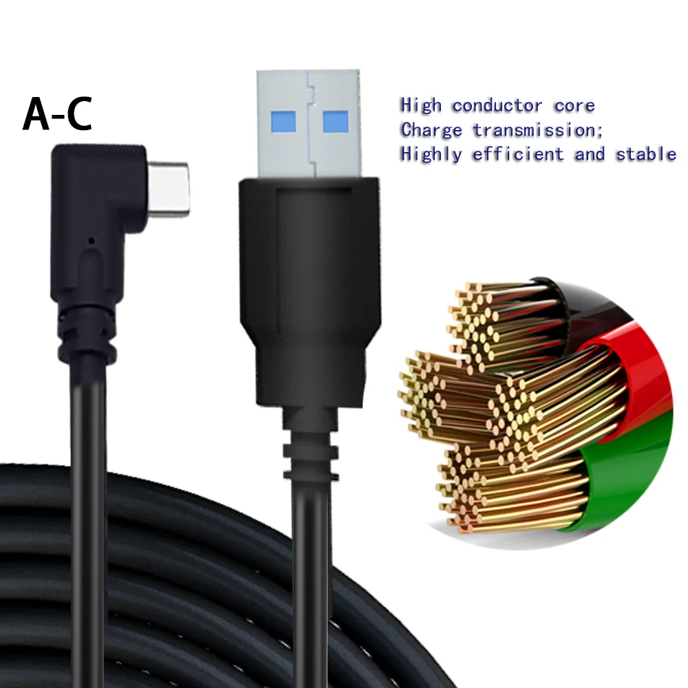 كابل رابط الواقع الافتراضي VR لـ Meta Quest 3 ، كابل الارتباط لسماعات الألعاب ، ، 5 أمتار ، ملحقات جديدة