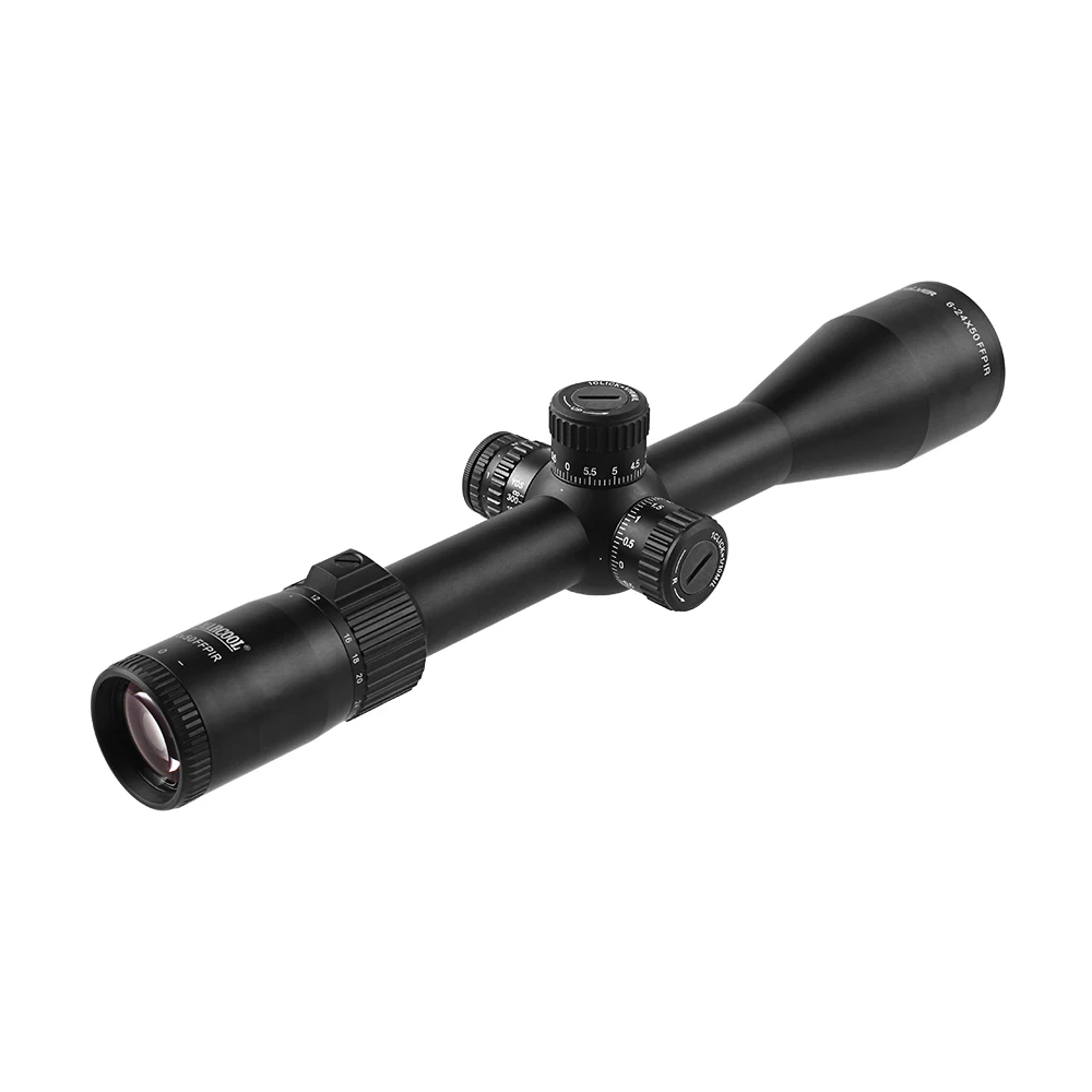 Marcool EVV 6-24X50 FFP SFIR Riflescope Tactical Hunting Scope Airsoft Sight Mount Reticle 30mm Tube Scopes