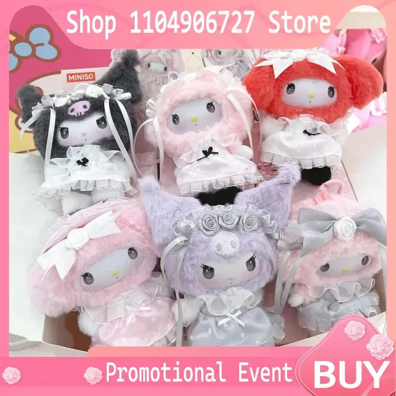 

Hello Kitty Rose Garden Dream Blind Box Kuromi My Melody Plush Vinyl Collectible Figures Anime Dolls Gift For Girls Anime Fans