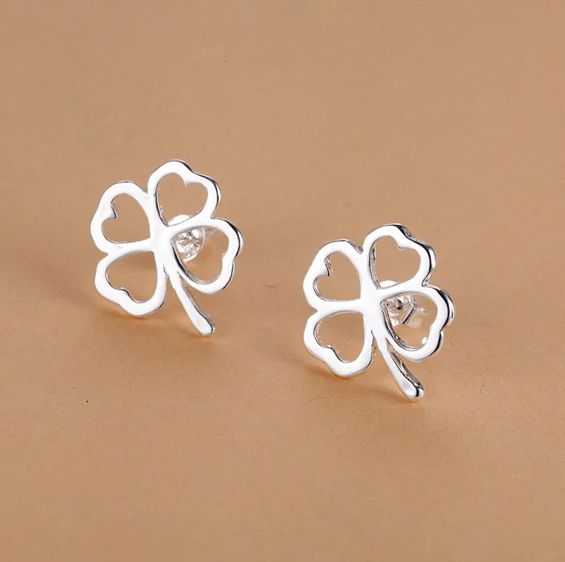 Neue Ohrringe aus 925er Sterlingsilber, klassische Blätter-Ohrringe, Charm-Schmuck für Frauen, Hochzeit, edler Schmuck, Verlobung, hohe Qualität