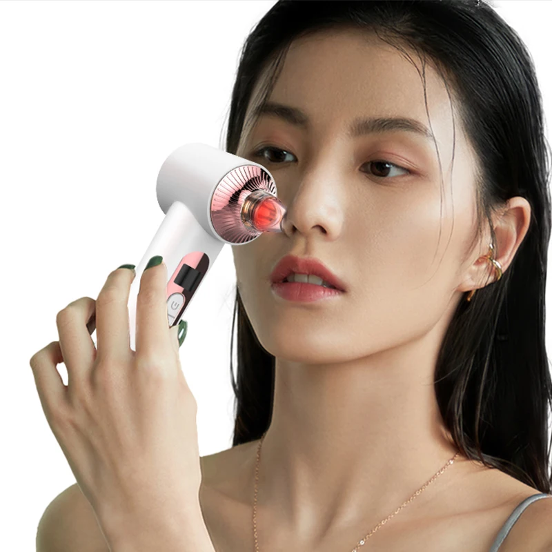 Visual Small Bubble Blackhead Remover Device Hot Cold Compress Pore Cleaner Pimple Suction Beauty Instrument