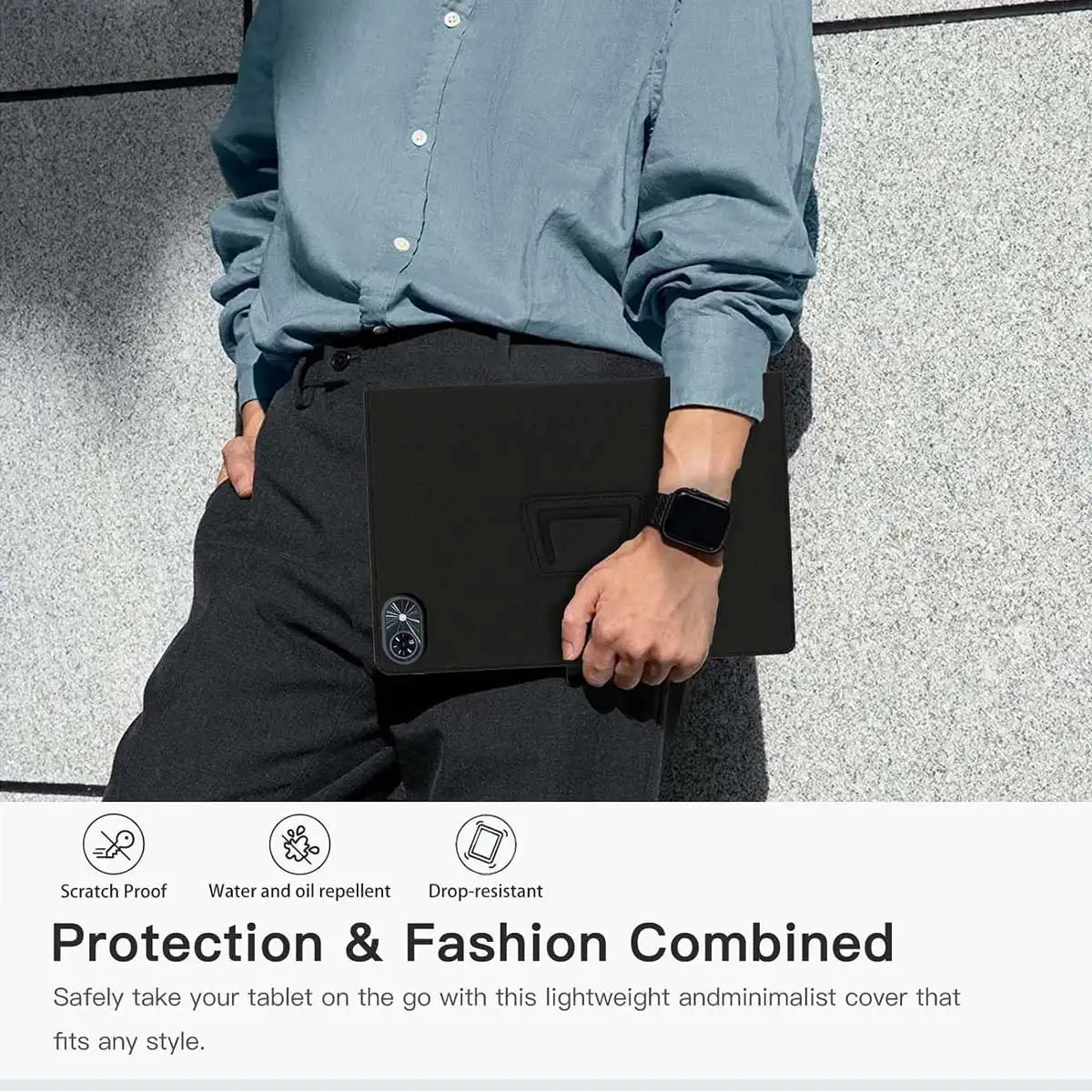 Tablet Case Cover for TABWEE T80 Tablet 10.5inch,Multi-Viewing Angles,Slim Light Shell Stand Cover  with Hand Strap and Pen Slot