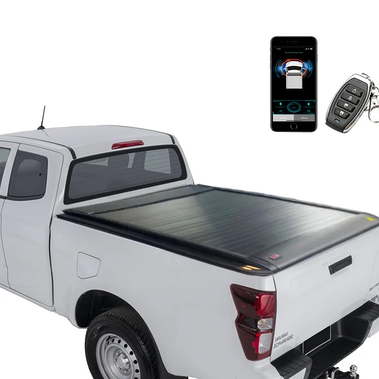 

4X4 Electric Retractable Tonneau Cover for -150 Off-Road Accessories with Roll up Mechanism Waterproof Function