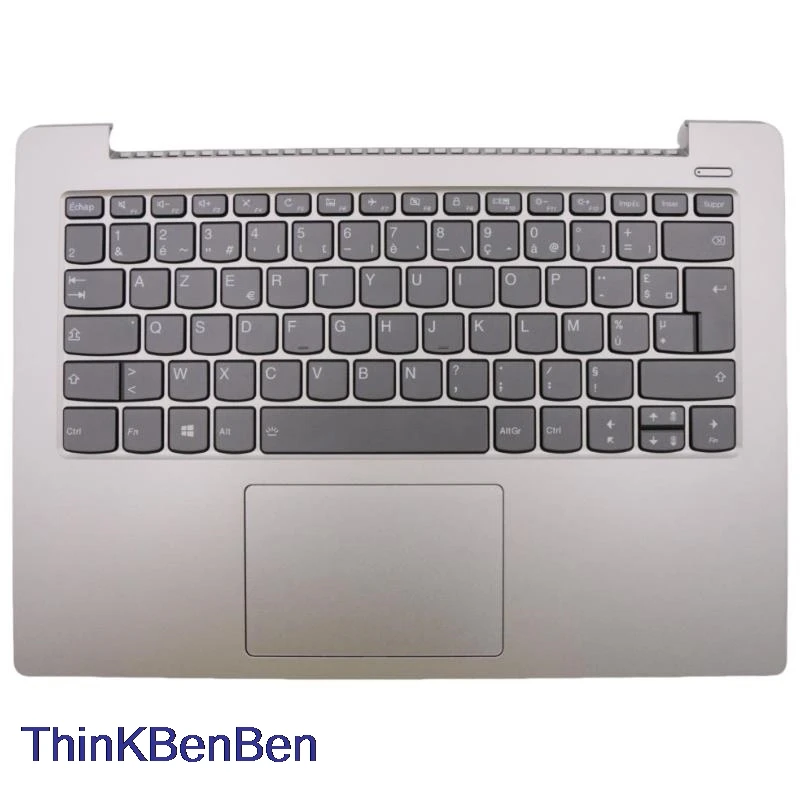 

FR French Platinum Grey Keyboard Upper Case Palmrest Shell Cover For Lenovo Ideapad 330S 14 14IKB 14AST 5CB0R07685