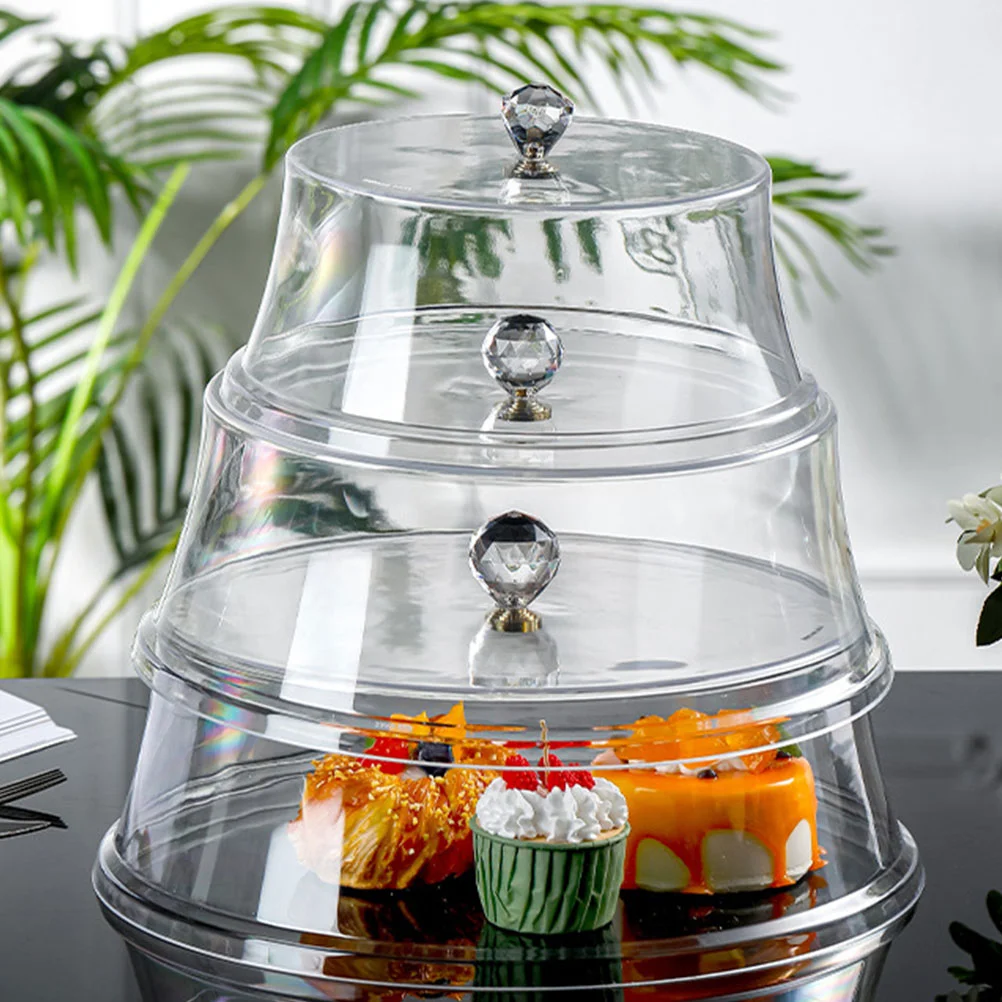 

Transparent Food Cover Cake Pan Acrylic Tray Dish Storage Material Cheese It