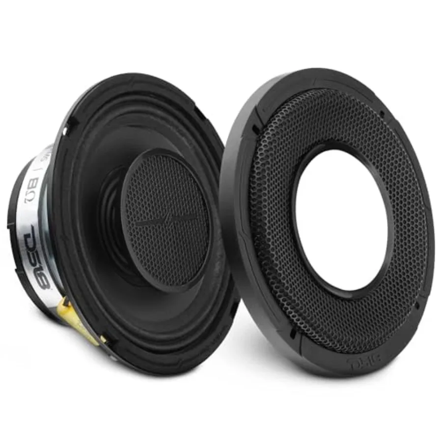 

Car audio mid-range speaker for shallow installation polypropylene cone black 300W max power handling