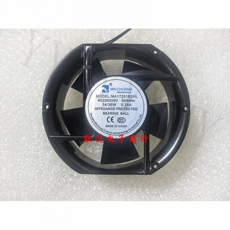 

Y+ FOR MIN CHUANG MA17251B2HL AC220/240V 34/46W 0.26A 17251 17CM cooling fan