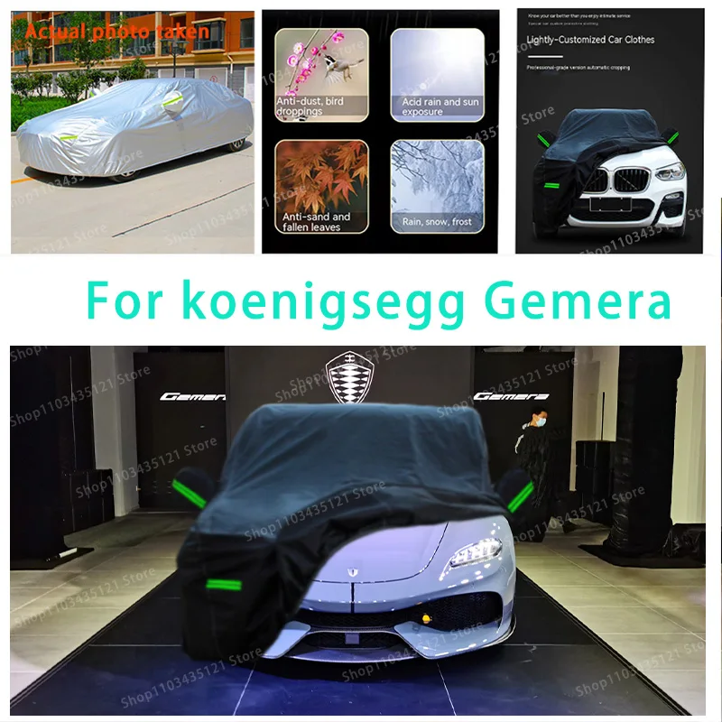 

For Koenigsegg Gemera auto body protection, anti snow, anti peeling paint, rain, water, dust, sun protection, car clothing