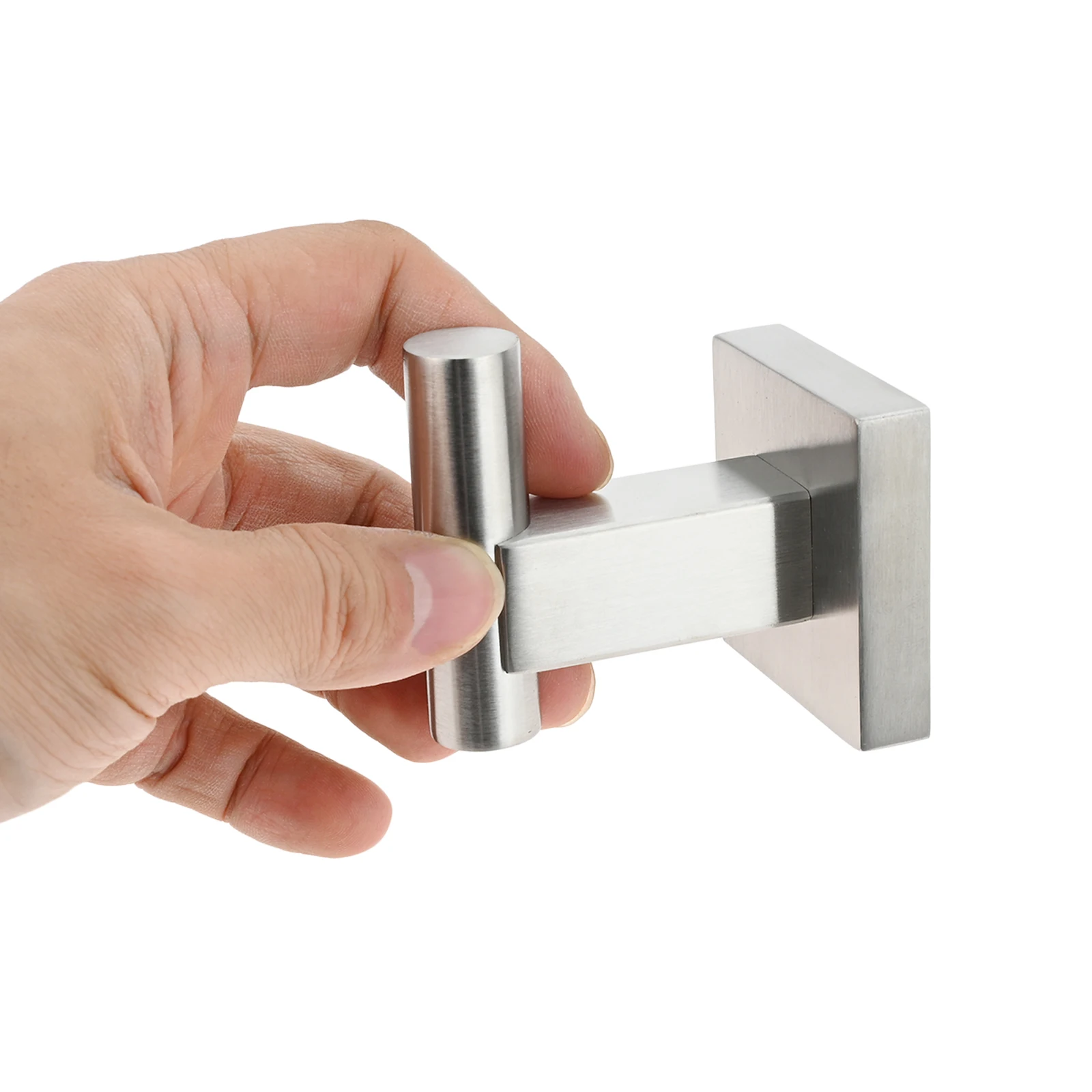 1pc Robe Hook Wall Mounted for Bathroom Stainless Steel Towel Clothes Coat Bag Hooks Hanger Rack Kitchen Hardware