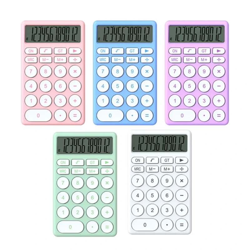 12 Digits Calculator with Statistical Functions Easy Carry for Classroom and Work