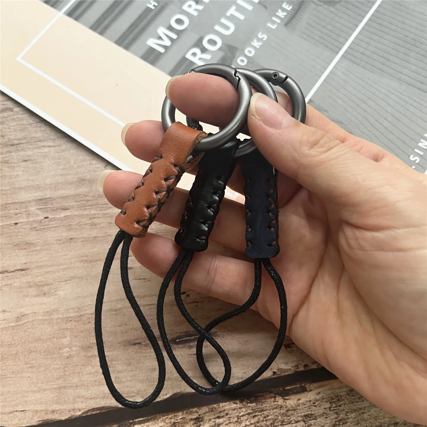 

Брелок на телефоне, брелок из воловьей кожи, простые аксессуары, кожаный брелок, ремешок, парные брелки для автомобиля, ремешки в стиле ретро