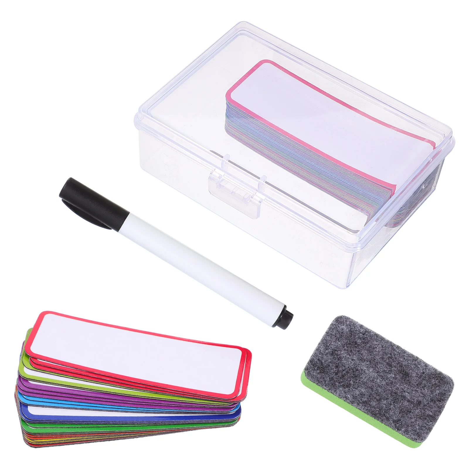 

54 Pcs Magnetic Label Stickers Classroom Schedule White Board for Locker The Pet Labels Steel Shelves Cabinets