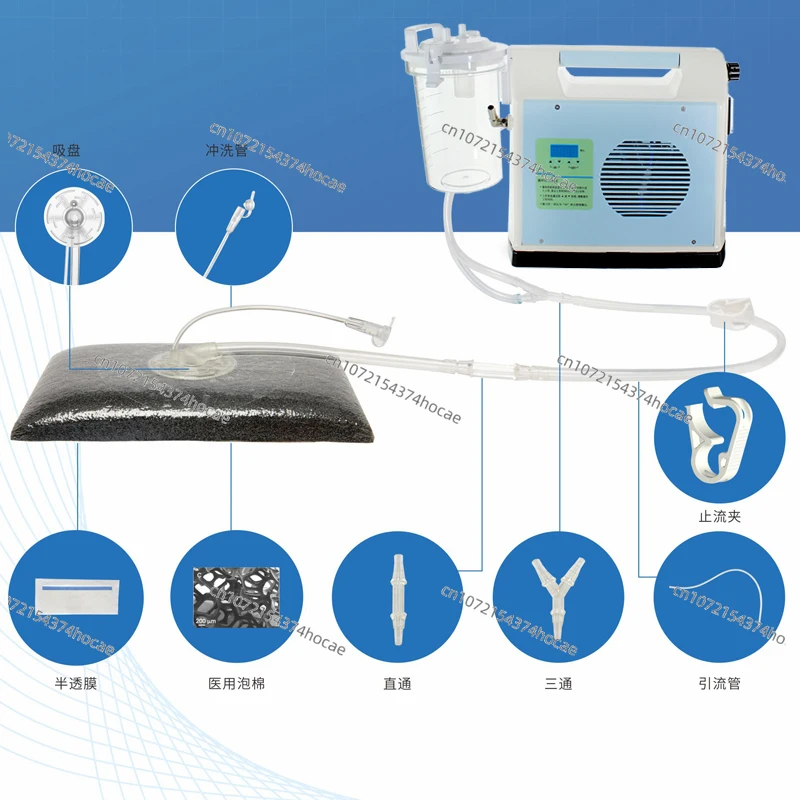 Wound negative pressure sealing drainage treatment system