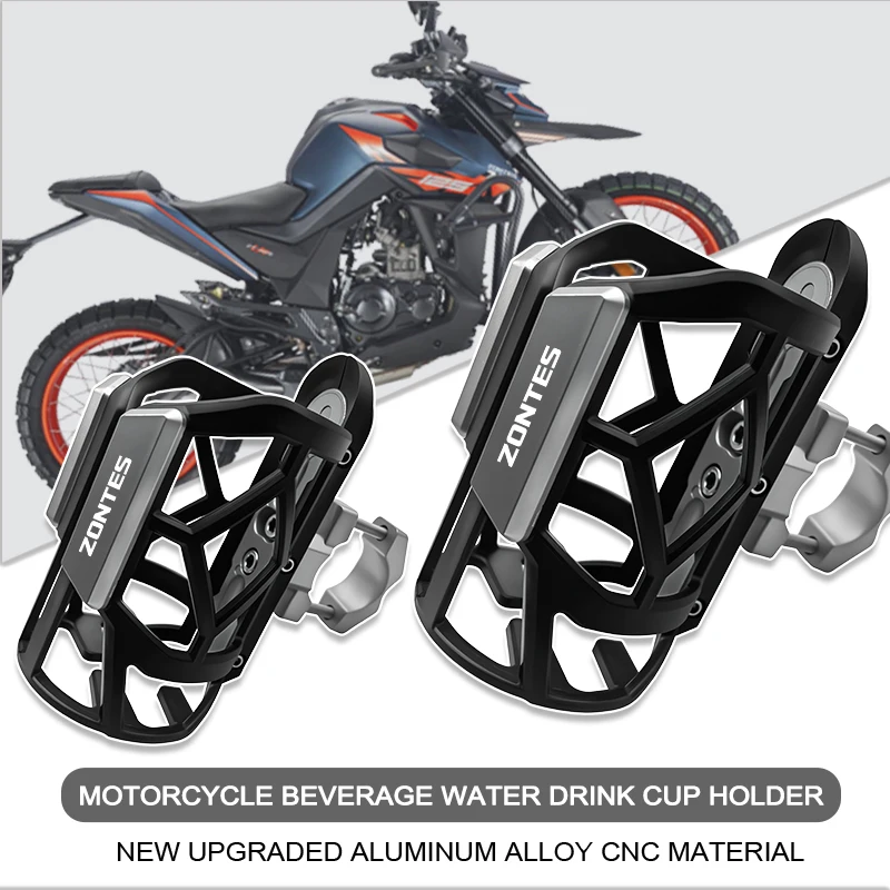 

For Zontes G1 125 ZT125 ZT U310R 310X ZT310R 310M Universal CNC Functional Kettle Rack Coffee Drink Bottle Water Cup Holder