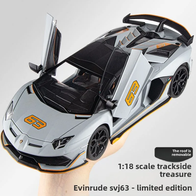 

Модель автомобиля 1:18 SVJ63, имитационная модель из сплава, спортивный автомобиль, детская игрушка, коллекционные украшения, подарки на день рождения для мальчиков