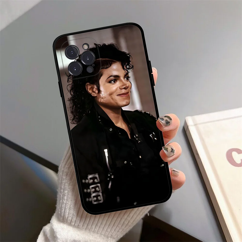 80er Jahre Pop Sänger M-Michael J-Jackson Handyhülle Silikon weich für iPhone 16 15 14 13 12 11 Pro Mini XS MAX Plus X Cover – Detail 8