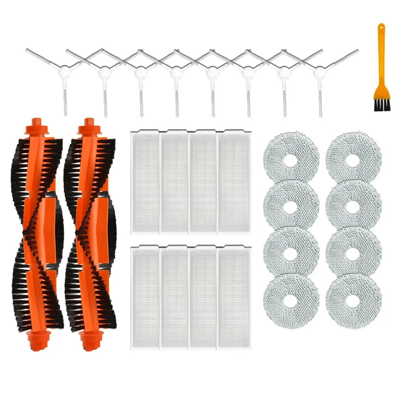 Kit de accesorios para Robot aspirador Xiaomi X20 C101, almohadilla para mopa, cepillo de rodillo, filtro Hepa, bolsas de polvo, saco