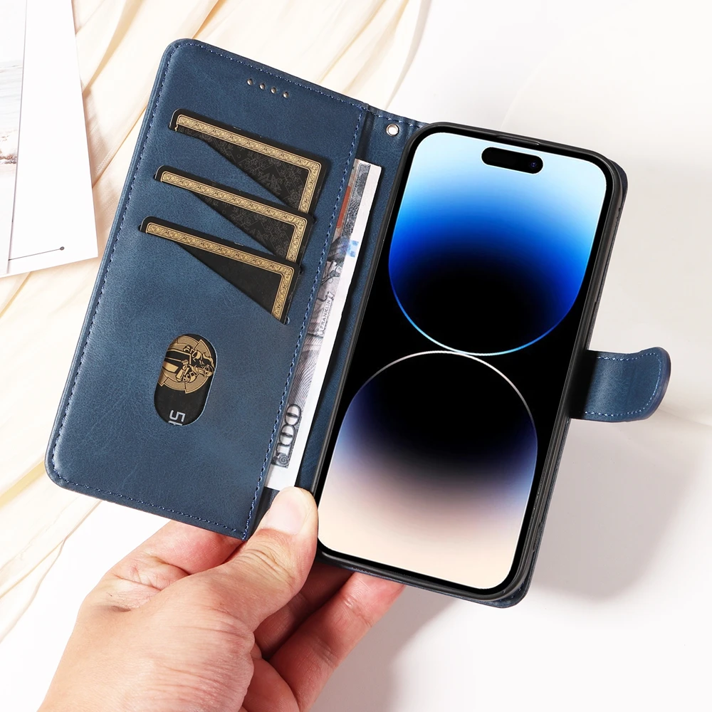 Magnetische Flip-Lederhülle für Xiaomi Redmi 15 15C 14C 13 13C 12 A5 4G 5G Poco C85 169 171 173 Premium Brieftasche mit Kartenfach – Detail 5