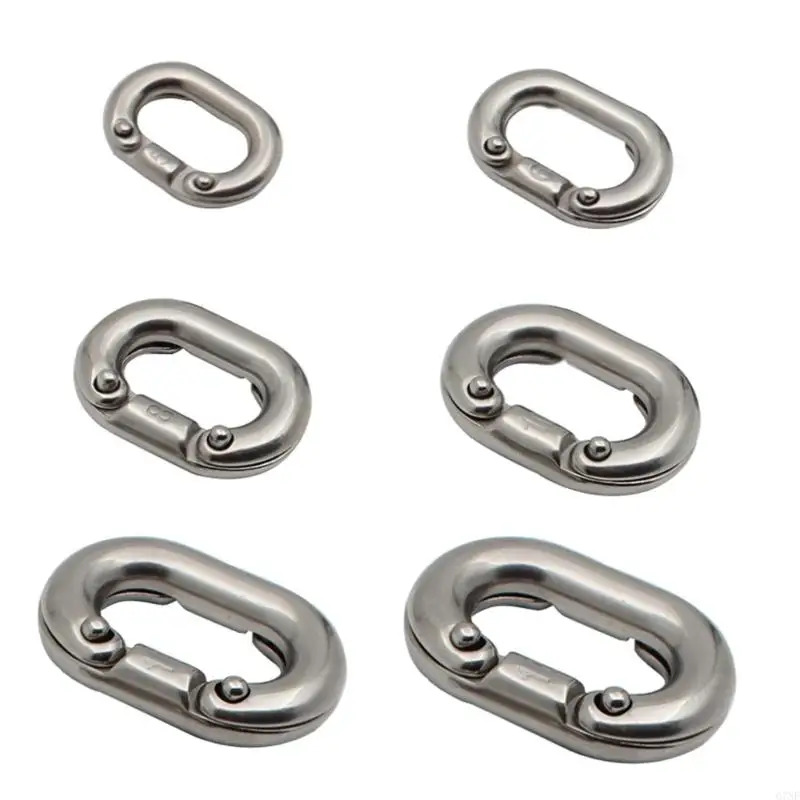 G7NF 1Piece 316 Steels Ship Anchors Chain Link Quality Chain Link Connector Steel Marine Grade C Link Split Connectings