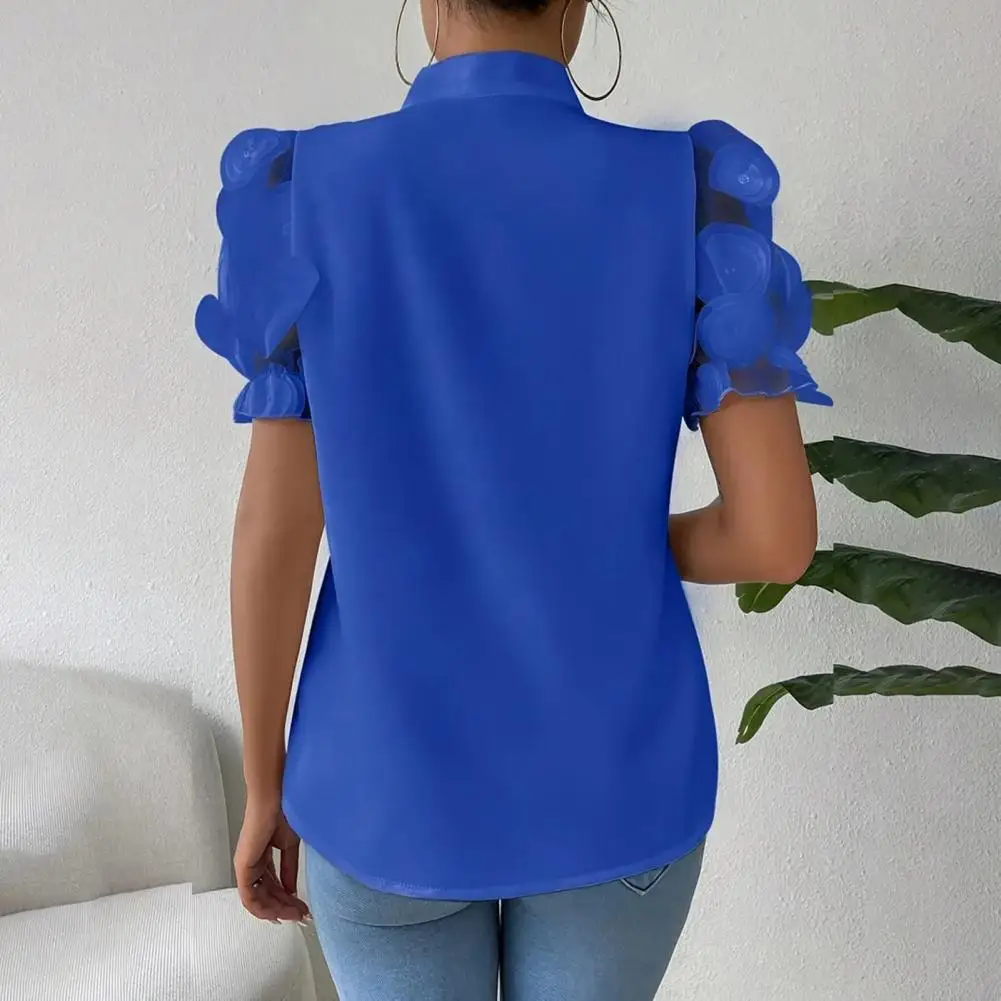 

New Summer Women's T-shirts Slim Short-sleeved Ruffled O neck Girl Style Tops Simple Fashion Tees for Female Solid Color Blouse