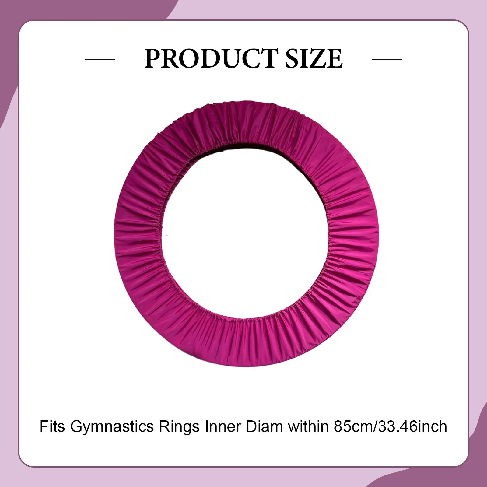 Artistic Gymnastic Protective Cover Polyester Rhythmic Ring Case Scratch Resistant for Calisthenics Hoop Storage Travel