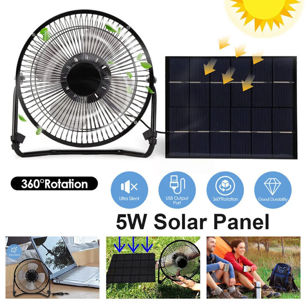 Pannello solare 150 * 130mm Ventola di scarico solare Ventola di raffreddamento solare ottimizzata per condizioni soleggiate Vento più forte con luce solare