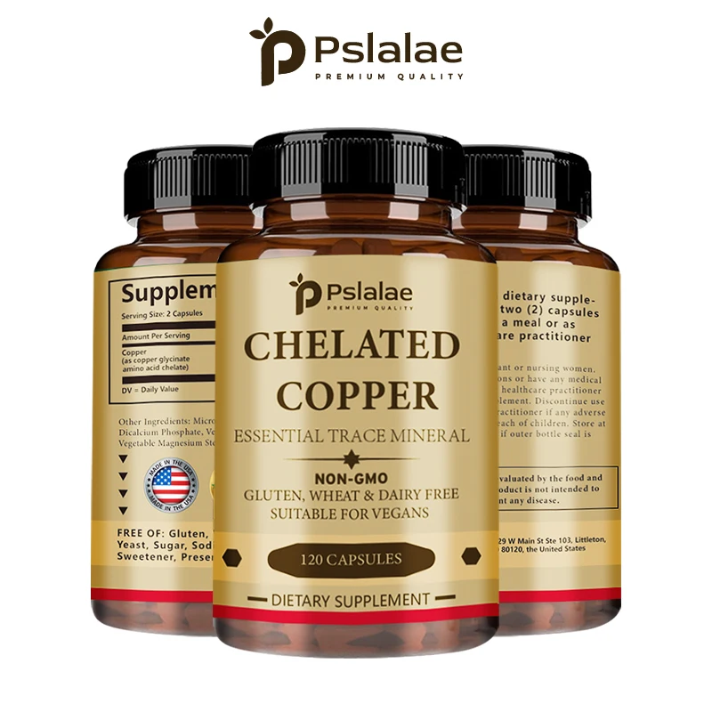 

Chelated Copper - Supports Connective Tissue Such As Bones, Skin, Tendons and Cartilage