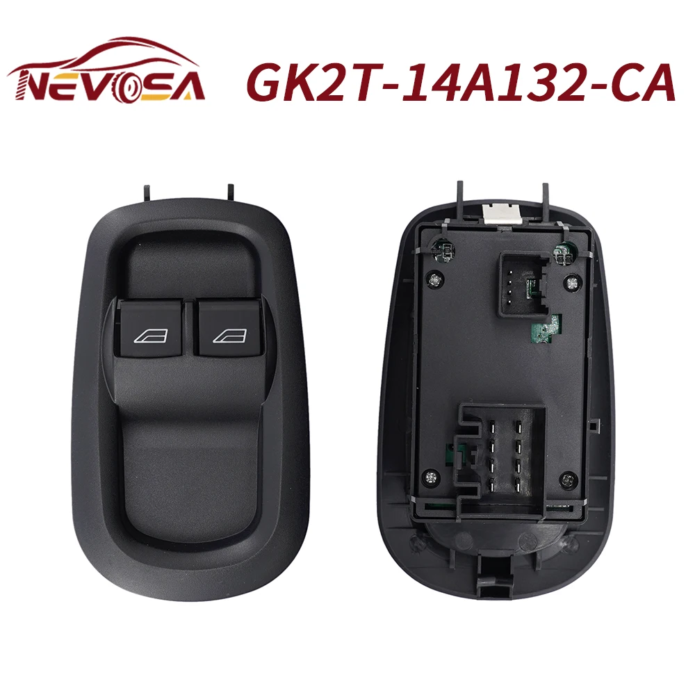 NEVOSA-Botão de interruptor de janela para Ford Transit, MK8, 2014-2019, 2012-2020, BK2T-14529-AB, GK2T-14A132-CA