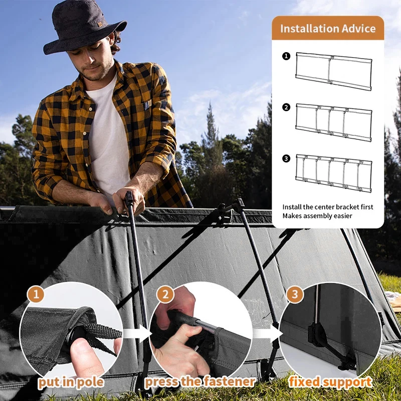 Naturehike XJC05 Camping Folding Bed Ultra Light Supplies Camping Bed Folding Cot Outdoor Hiking Supplies Bed Portable NH20JJ001