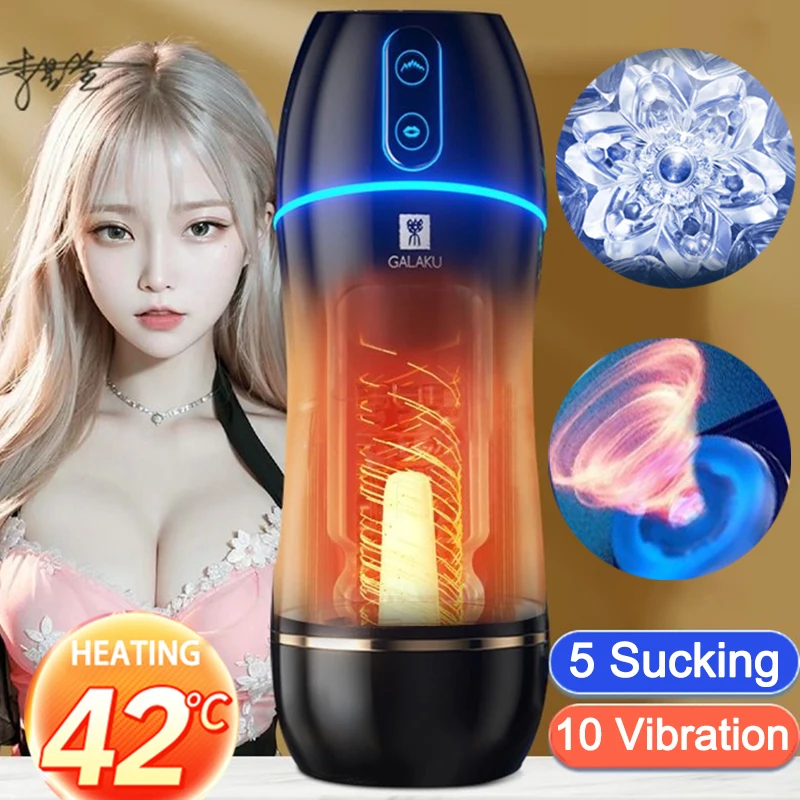 Automatic Sucking Masturbation Cup Deep Throat Oral Vagina Suction Blowjob Vibrator Sex Toys For Men 18+ Male Masturbator