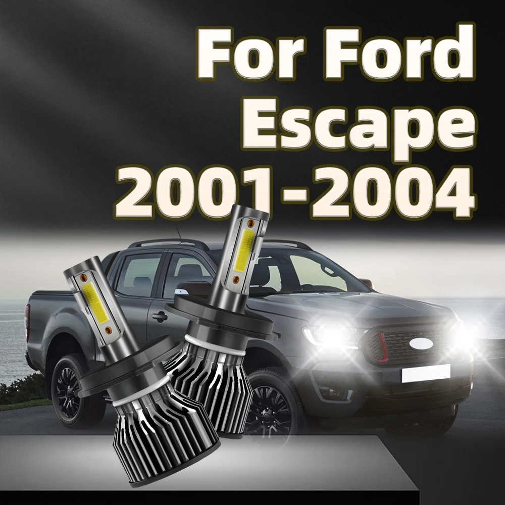 

High Power 130W Hi/Lo Beam Led Chip Headlight Bulb 6000K White Auto Headlamp For Ford Escape 2001 2002 2003 2004