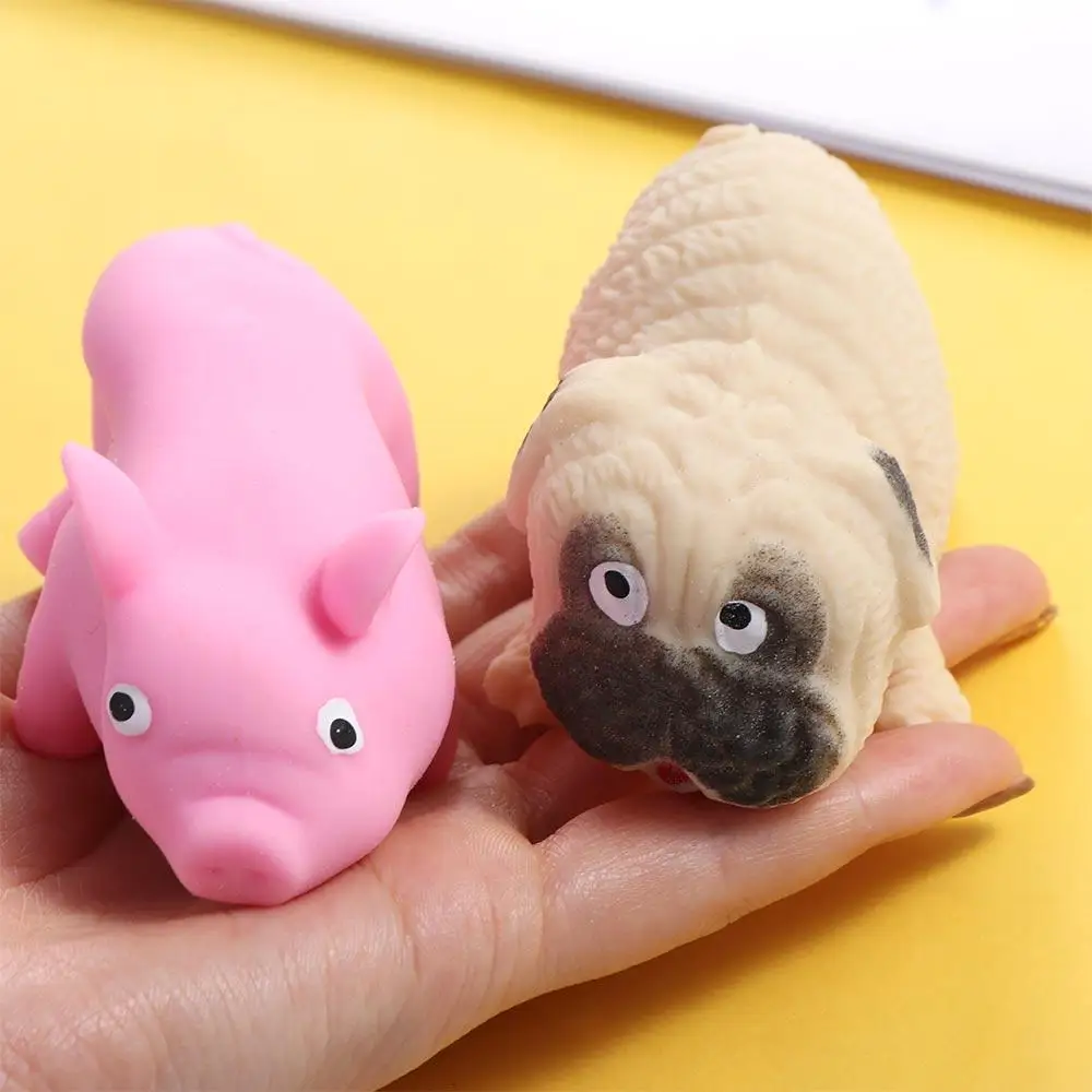 

Funny Gift for Children Vent Toy Pink Pig Cute Dog Fidget Stress Relief Pig Stretch Pig Pig Squeeze Toy Antistress Squeeze Pig