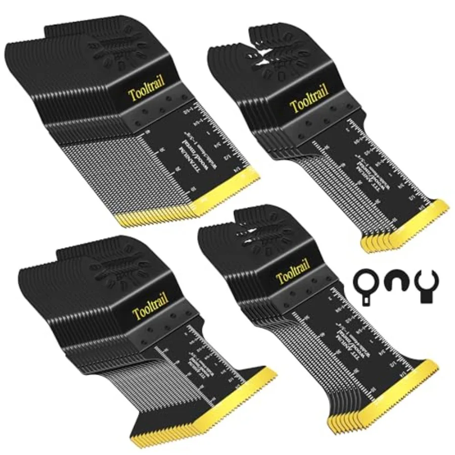 

PCS Oscillating Tool Blades for MetalUniversal Multi Tool Blades Kits for Metal Nails Wood and Plastic Titanium Oscillating Saw